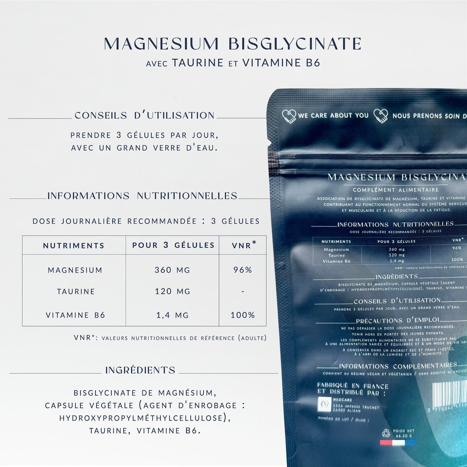 NeoCare Magnésium — Composition