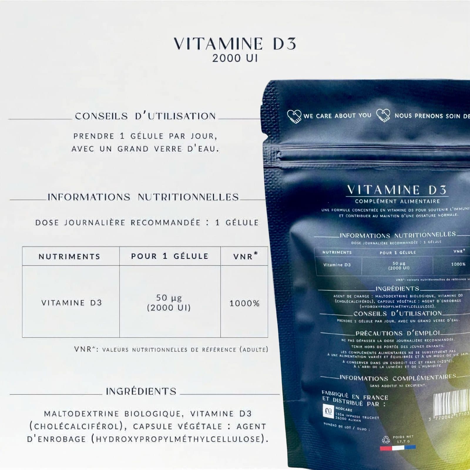 NeoCare Vitamine D — Composition